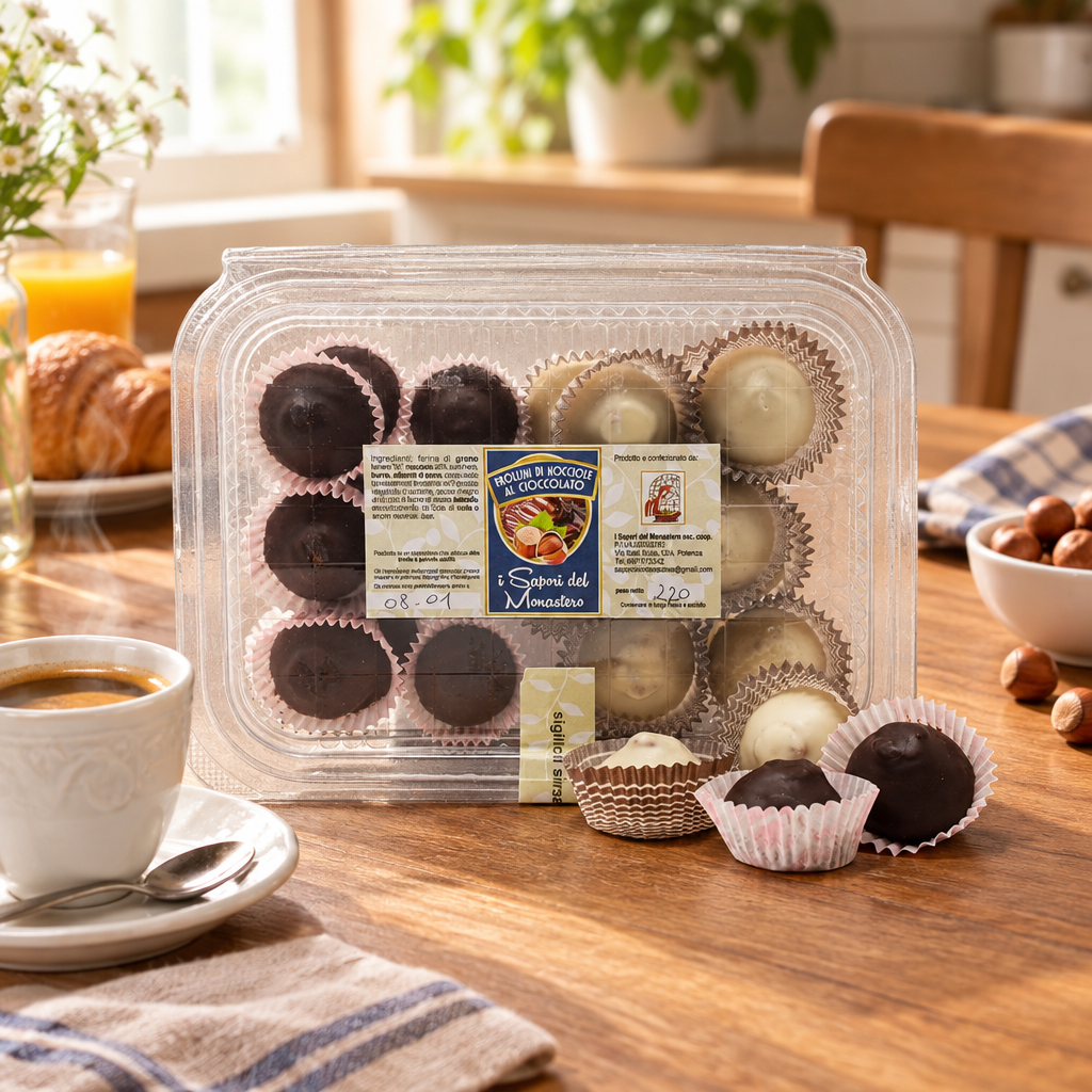 Frollini di nocciole al cioccolato