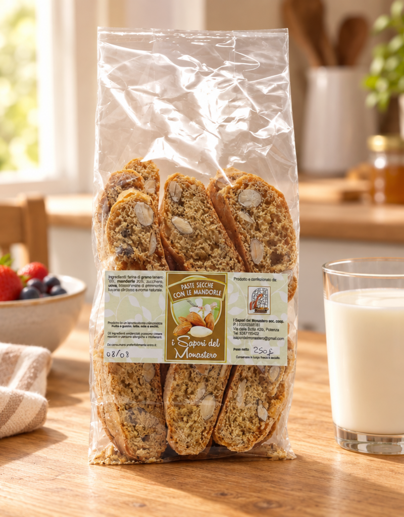Paste secche con le mandorle