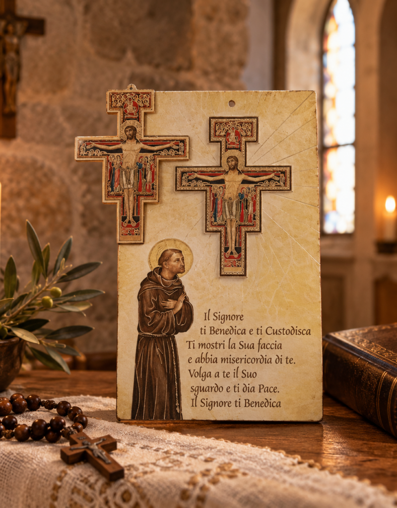 Croce San Damiano benedizione famiglia