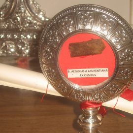 Reliquia del Beato Egidio da Laurenzana donata al nostro monastero - il 06 Agosto 2018